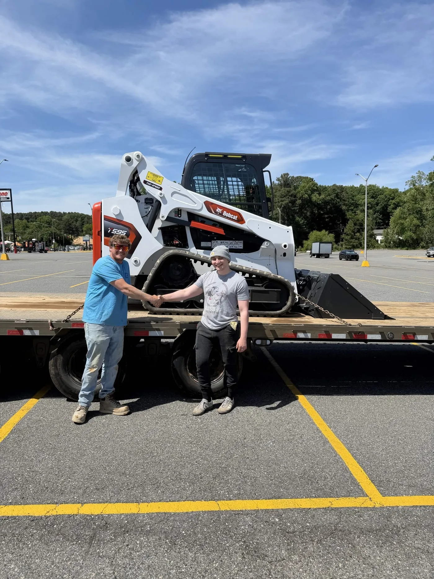 Handshake on delivery day